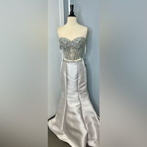 Prom dress/ formal dress/ corset dress/ two piece dress